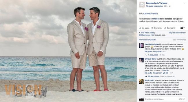 Sectur levanta polémica con anuncio gay