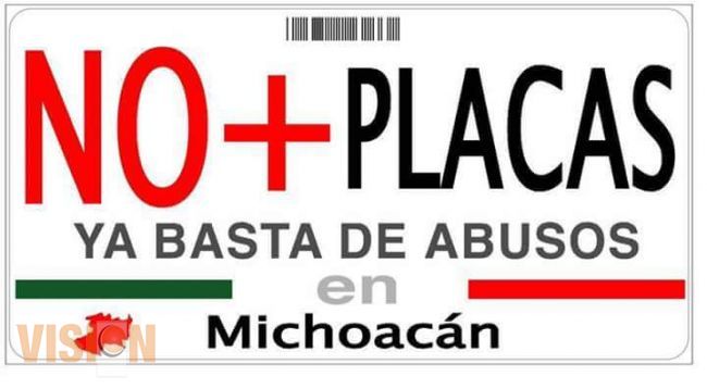 Reunirán 40 mil firmas contra reemplacamiento en Michoacán