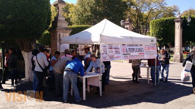 Integran más de ocho mil firmas al expediente contra reemplacamiento 