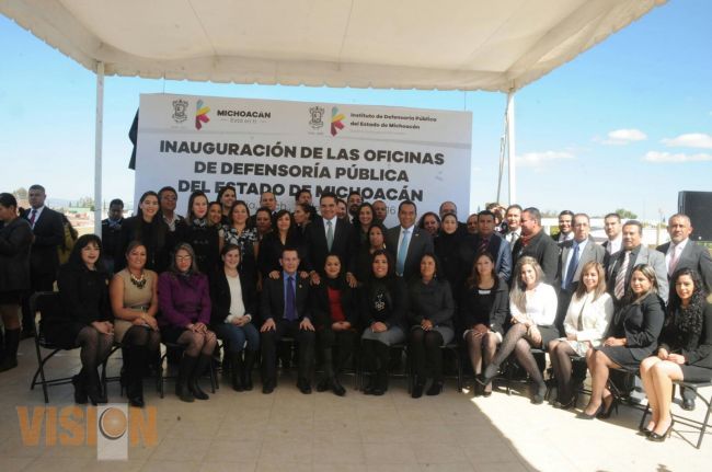 Inauguran las oficinas del Instituto de la Defensoria Pública