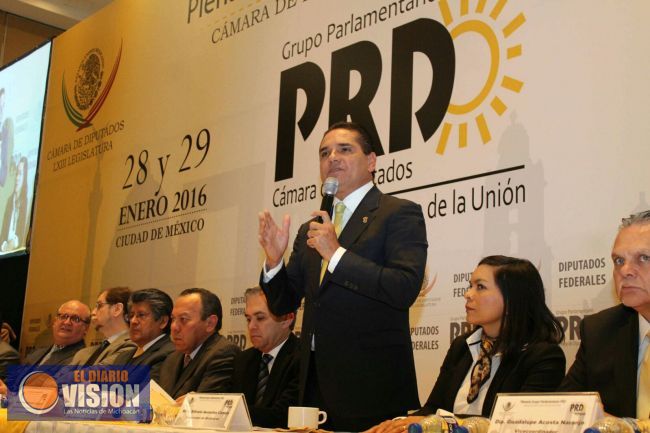 Participa Silvano Aureoles en Plenaria de Diputados  federales del PRD 