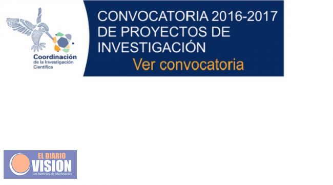 Abierta convocatoria investigadores nicolaitas para proyectos 2016-2017