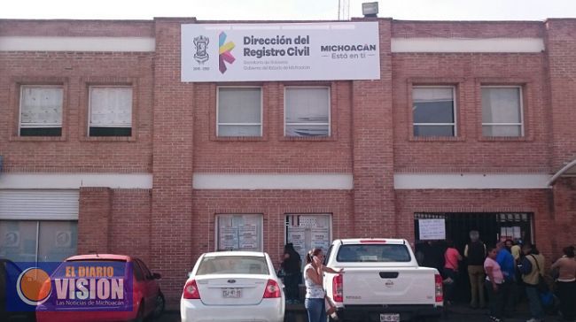 Suspenderán este lunes y martes actividades del Registro Civil y Público de la Propiedad en Morelia