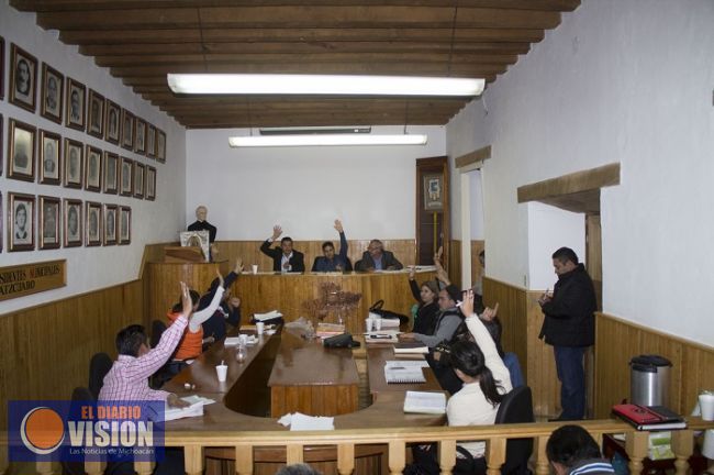 Cabildo de Pátzcuaro autorizó plan de desarrollo municipal 2015-2018