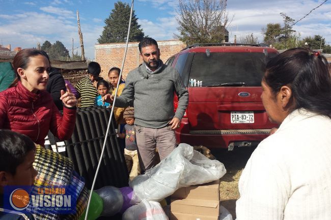 Familias de afectados por incendio en Pátzcuaro reciben apoyo del Ayuntamiento