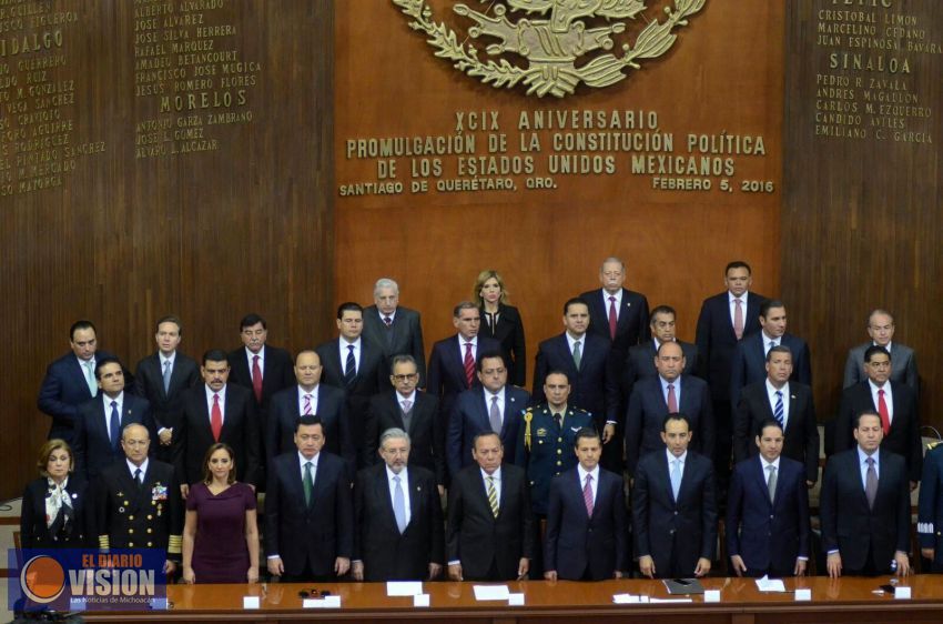 Participa Silvano Aureoles al  XCIX aniversario de la Promulgación de la Carta Magna