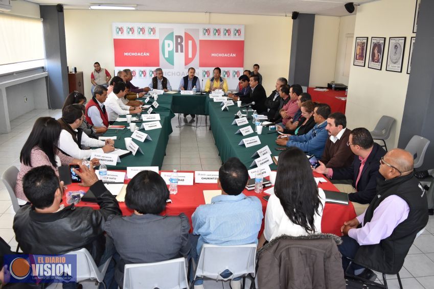 PRI trabaja en la reestructuración y reorganización de toda la estructura partidista