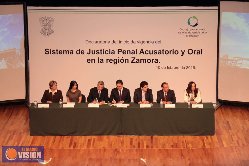 Entra en vigor el Nuevo Sistema de Justicia Penal en Zamora