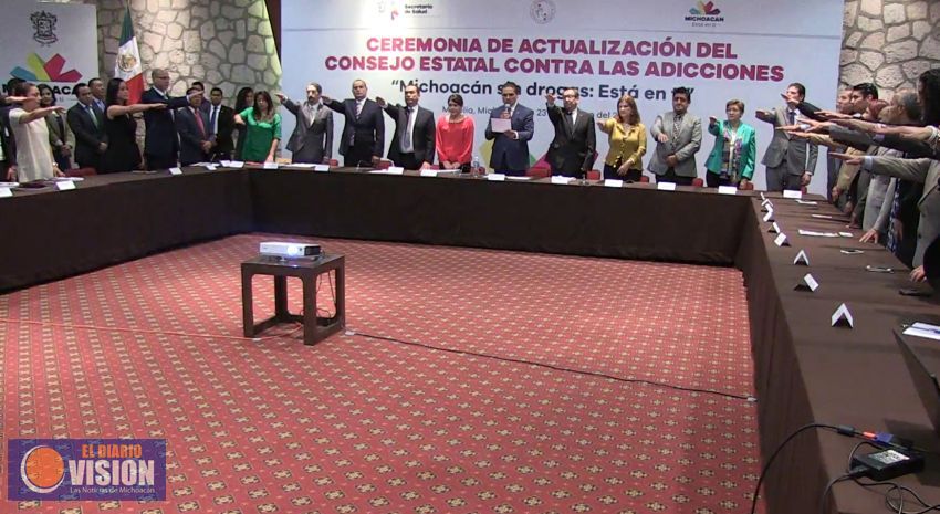 Se integra rector de la UMSNH al Consejo Estatal Contra las Adicciones