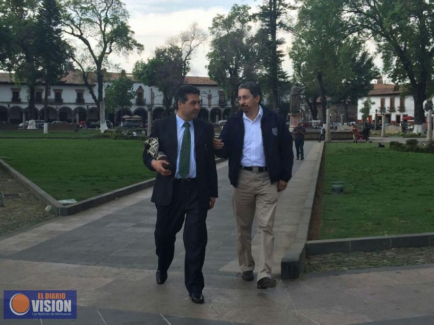 Pátzcuaro y UMSNH unidos en torno a Don Vasco, la Educación y la Cultura