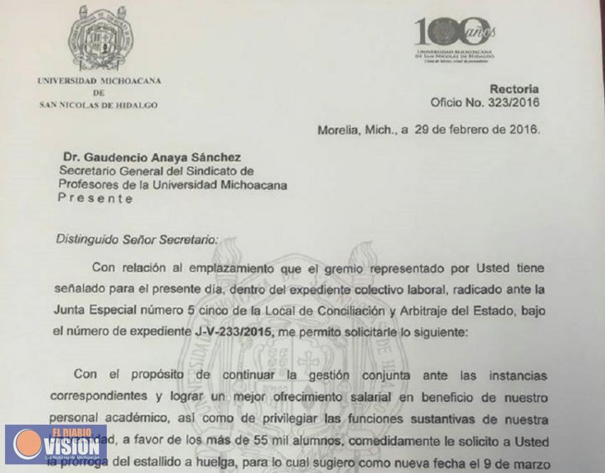 ‎UMSNH‬ de puertas abiertas, pero con huelga 