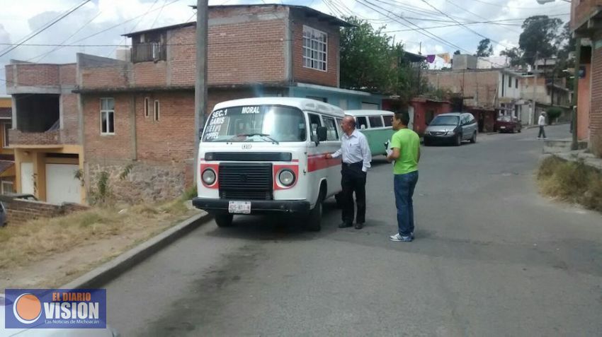 Reordenan el transporte público de Zitácuaro