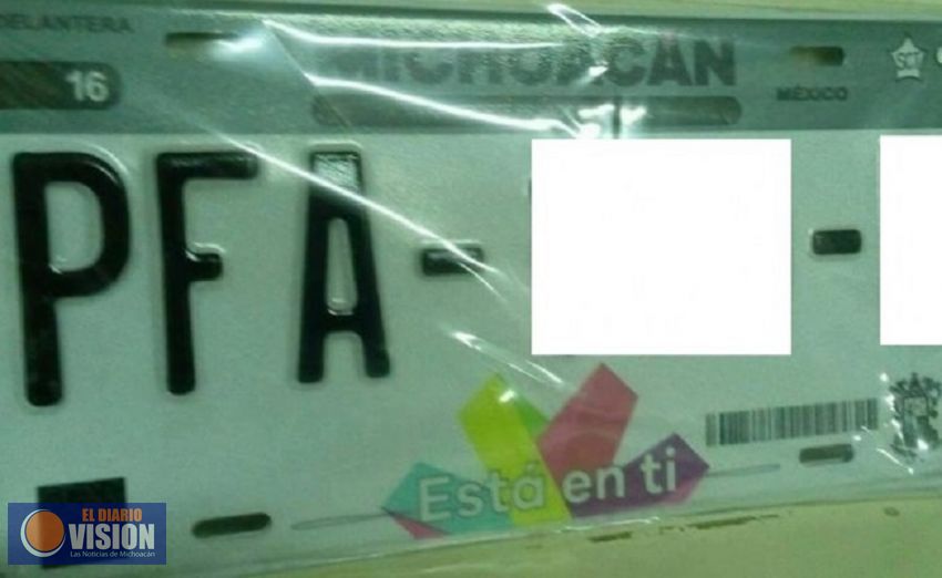 Listas, láminas y calcomanías para el emplacamiento y canje de placas