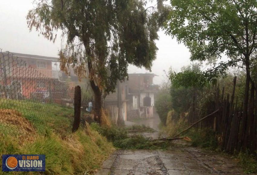 Continuarán las lluvias y vientos en las próximas horas en el estado: SMN