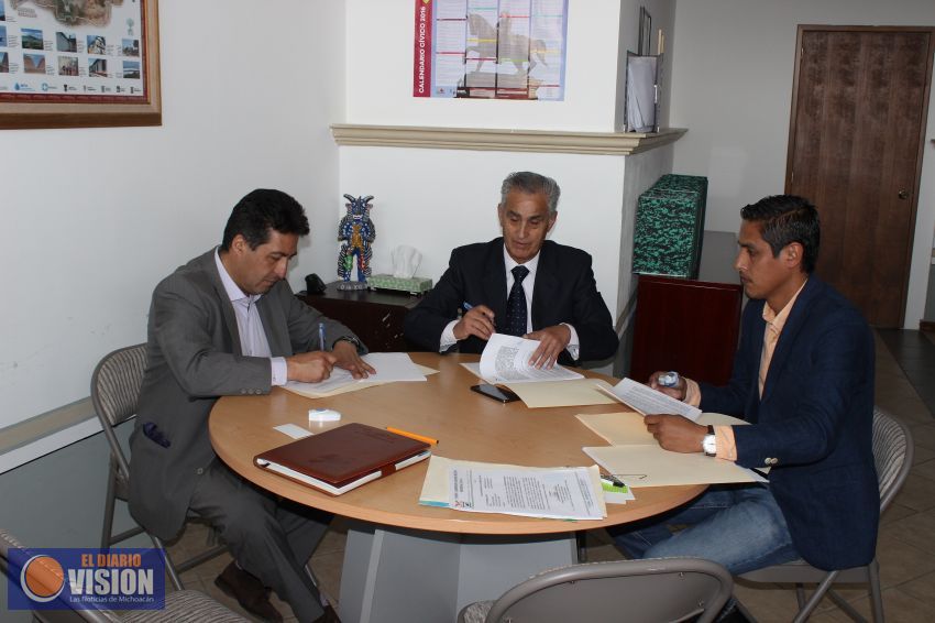Firman convenio de colaboración Ayuntamiento de Pátzcuaro y Corett