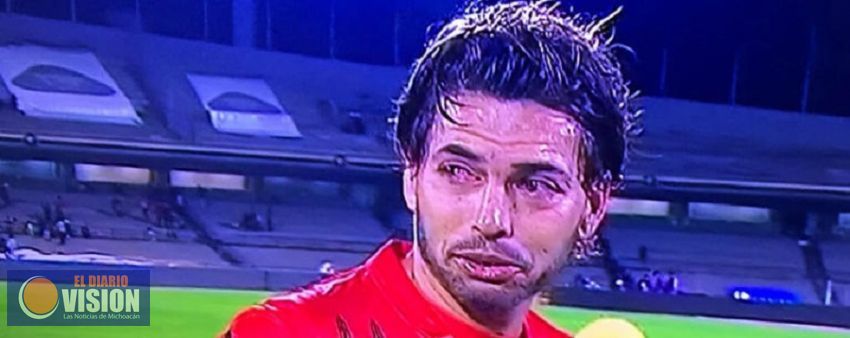 Carlos Adrián Morales rompe el llanto tras goleada de Pumas sobre Morelia