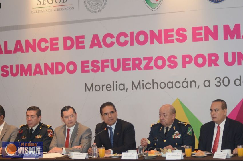 Hoy Michoacán es un estado más seguro: Sistema Nacional de Seguridad 