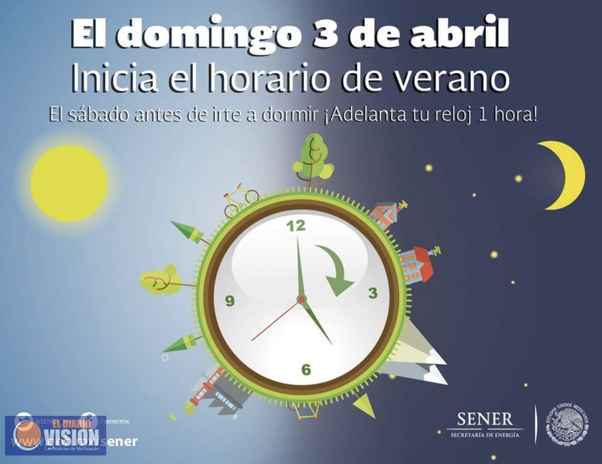 Recuerden, este domingo cambio de horario 