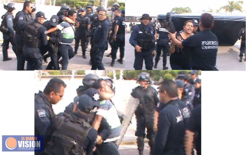 Agreden a reportera y camarógrafo en Múgica tras desalojo de la Presidencia