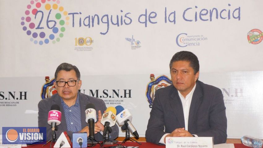 UMSNH invita al 26 Tianguis de la Ciencia 