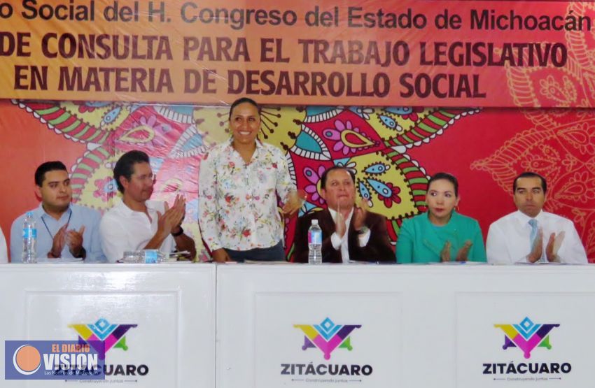 Comisión de Desarrollo Social realiza Tercer Foro de Consulta en Zitácuaro