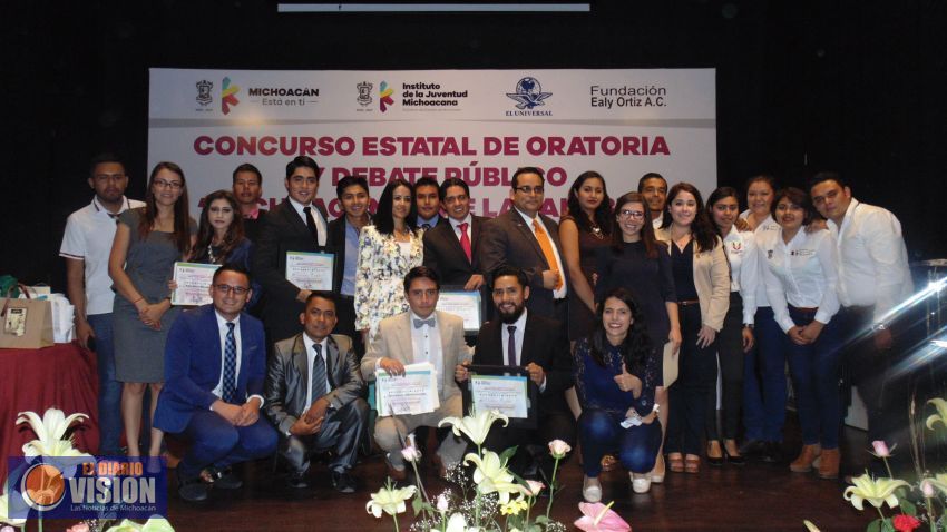 Concluye 1er Concurso Estatal de Oratoria y Debate Público en Michoacán