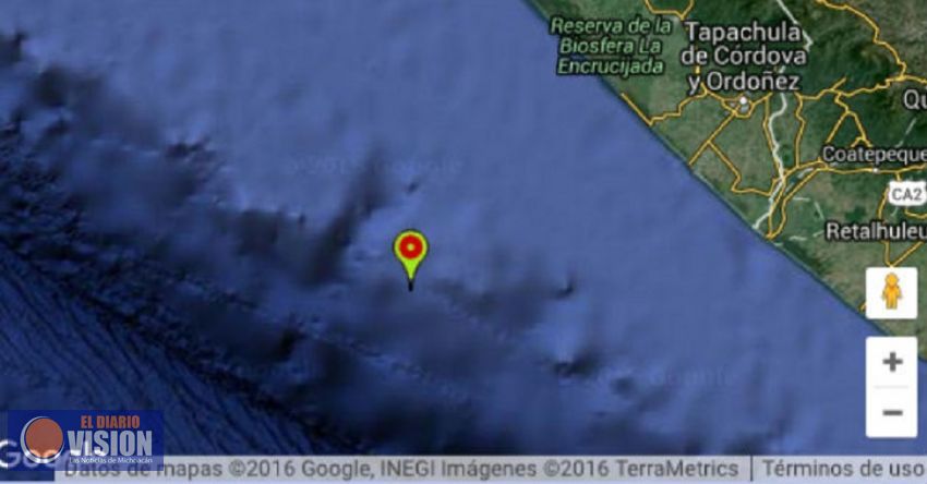 Sismo de magnitud 6.0 sacude a Chiapas