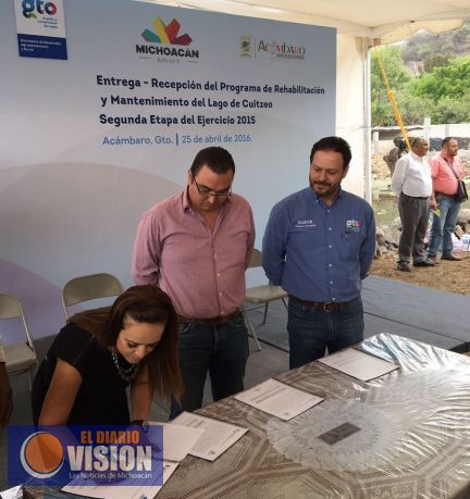 Supera metas convenio de rehabilitación y mantenimiento al lago de Cuitzeo  