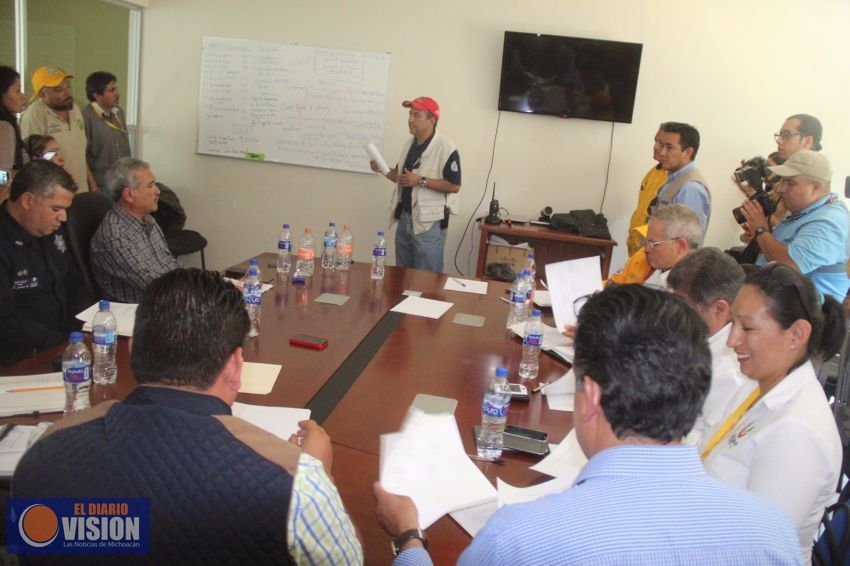 Instalaron mesa de coordinación para atender emergencia por incendio 