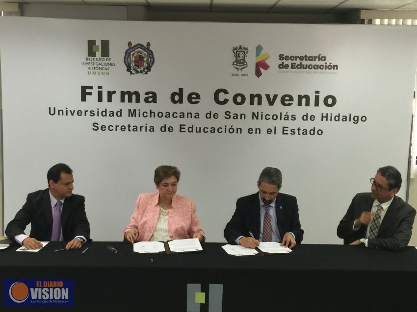 UMSNH participará en la redacción de textos de Historia de la SEE
