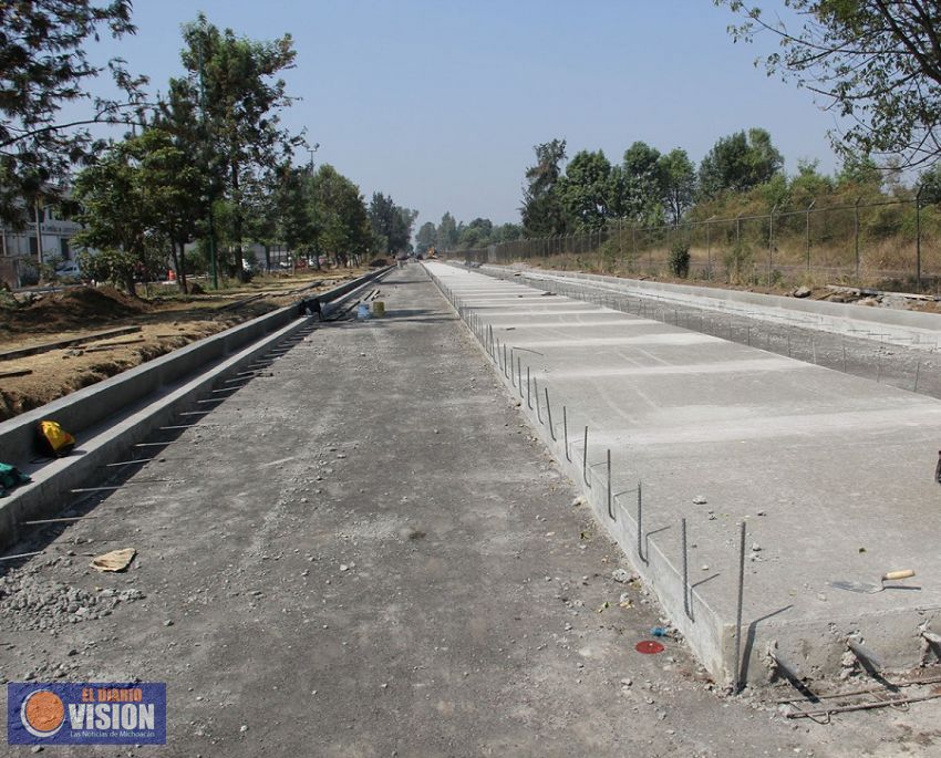 Lleva un avance del 85% la remodelación del libramiento oriente en Uruapan