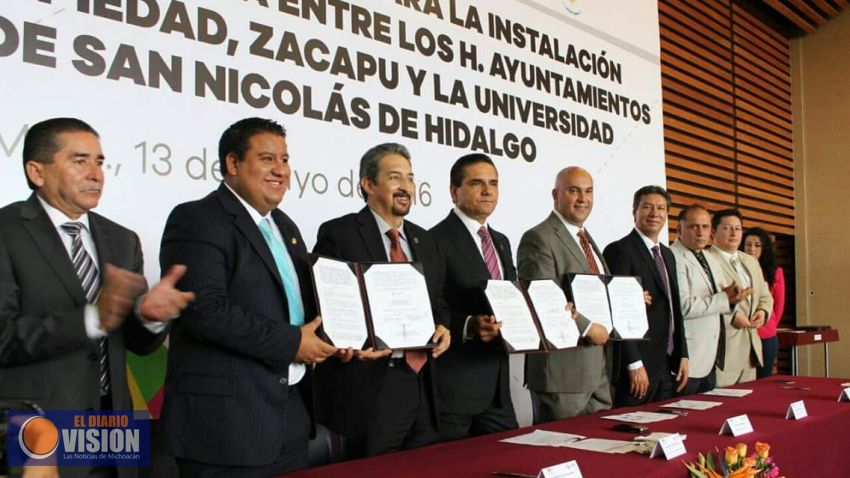 Firman convenio de colaboración para construir nodos de educación a distancia en municipios