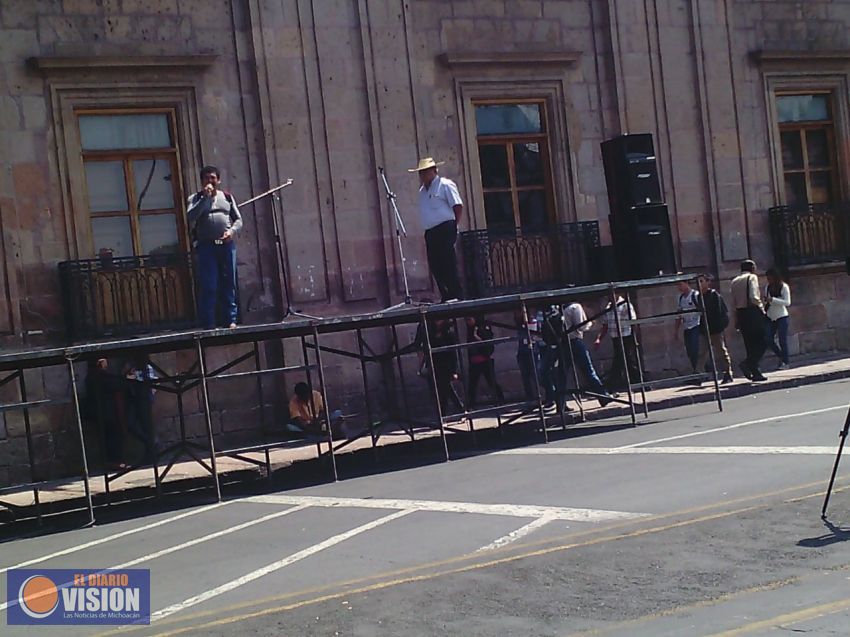 Profes de la CNTE realizarán mitin en el Centro de Morelia 