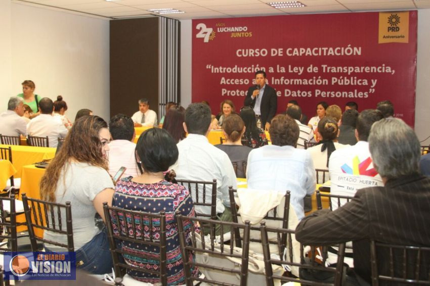 PRD, ocupado en cumplir los más altos indicadores de transparencia en Michoacán