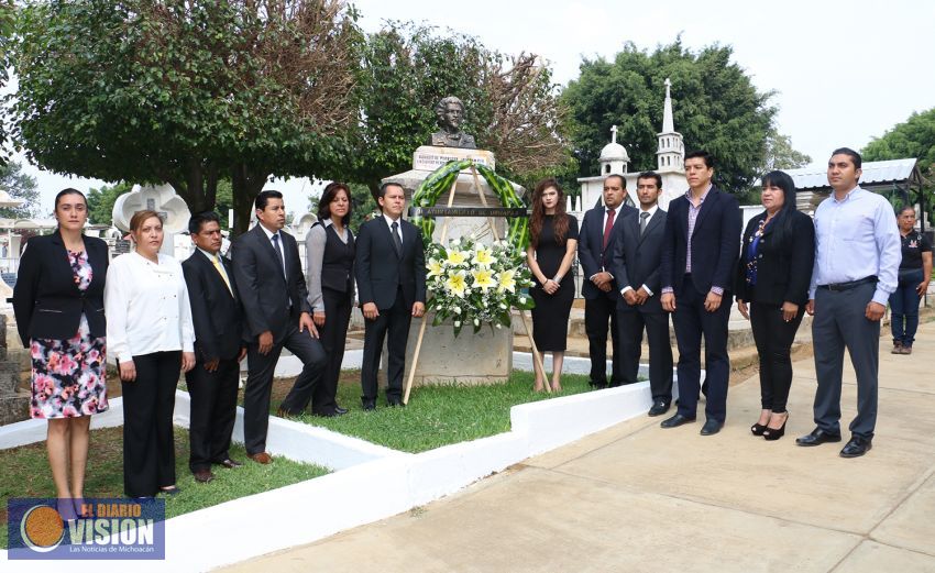 Recordaron 134 Aniversario Luctuoso de Manuel Ocaranza