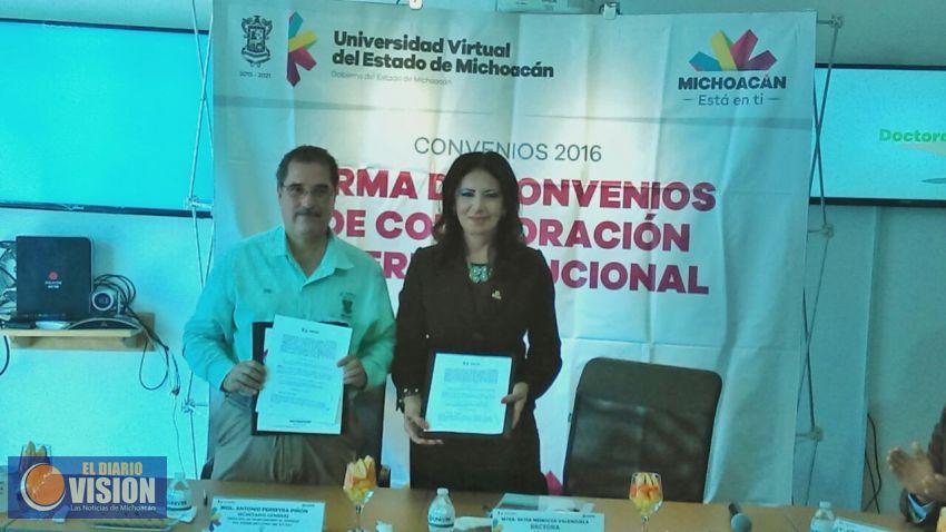 Firman convenio de colaboración UNIVIM y Staspe, trabajadores concluirán sus estudios 