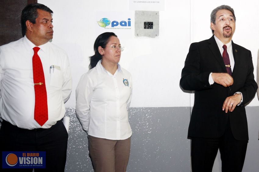 Con primera fase de restitución de lámparas, ahorrará UMSNH 400 mp