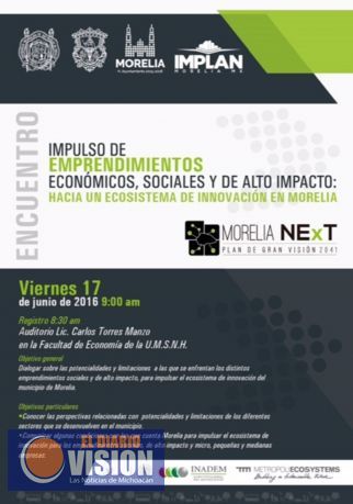Organiza UMSNH foro para emprendedores e innovadores morelianos