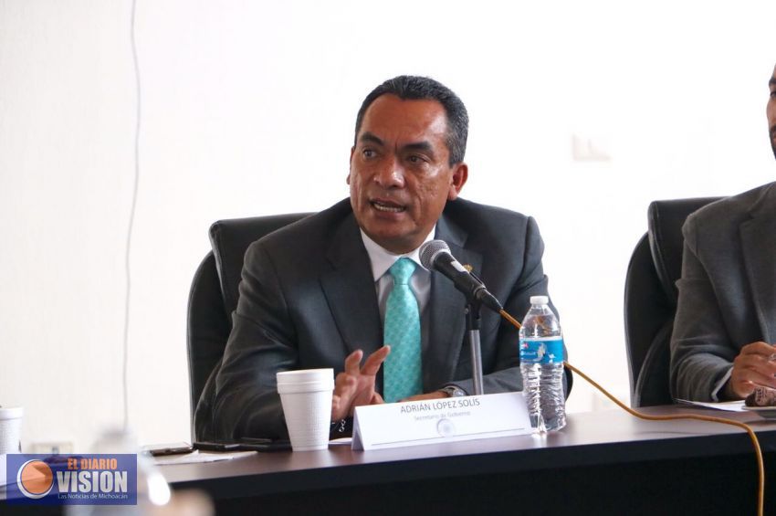 Participó Adrián López en los trabajos de la Mesa de Seguridad y Justicia de Morelia