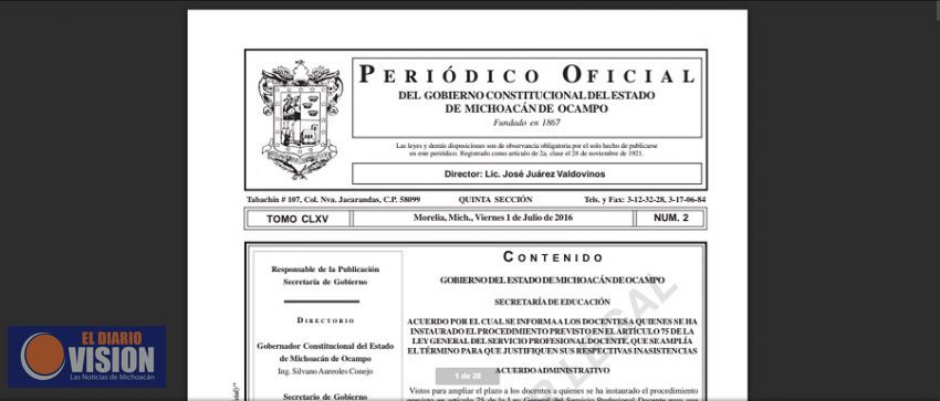 Maestro michoacano ponemos a disposición la lista de docentes despedidos 