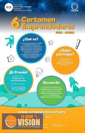 Abierta convocatoria para Sexto Certamen de Emprendedores