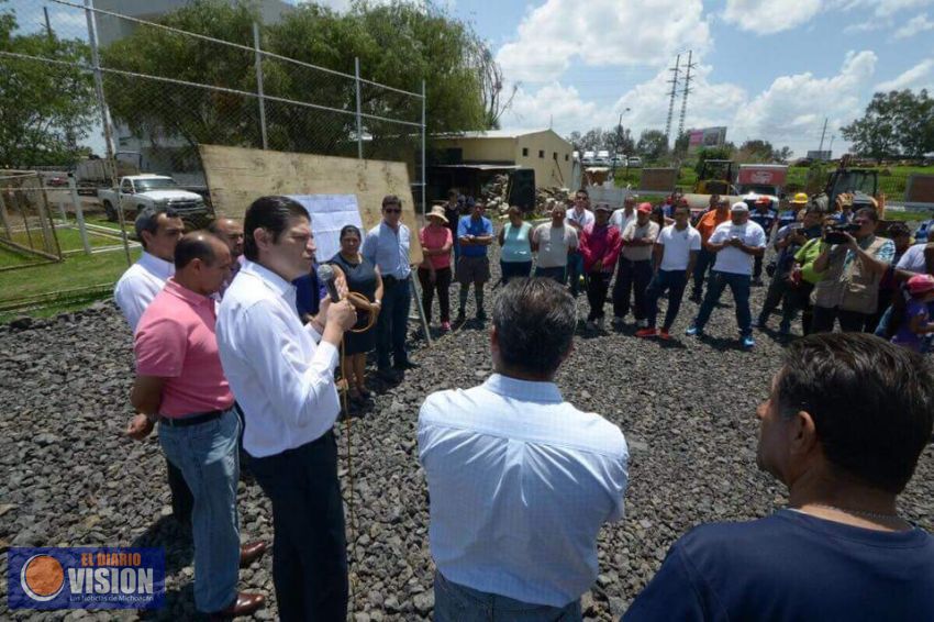  Inician obras de beneficio para Unidad Deportiva Cuauhtemoc, en Morelia