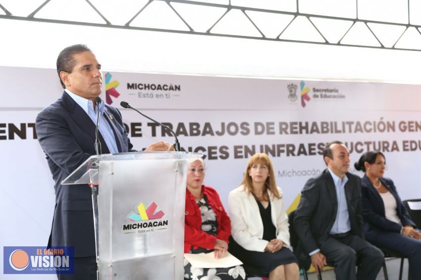 Más de 700 obras de infraestructura educativa en 9 meses de Gobierno de Silvano Aureoles