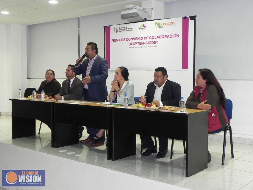 Sicdet y CECyTEM establecen alianza estratégica