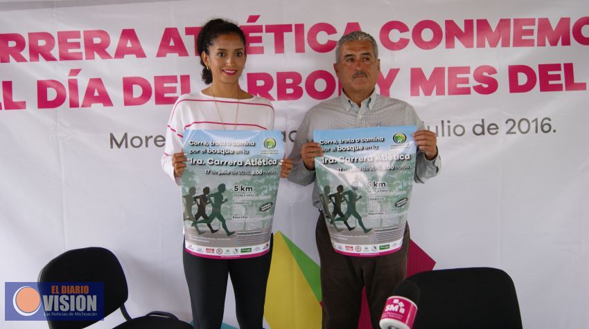 Anuncian carrera atlética con motivo del Día del Árbol y el Mes del Bosque