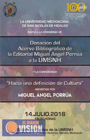 Grupo Editorial Porrúa dona casi 3 mil libros a la UMSNH