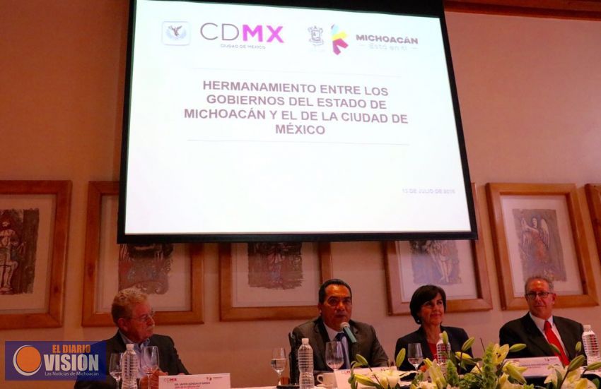 Encabeza Adrián López trabajos de hermanamiento de Michoacán con la CDMX