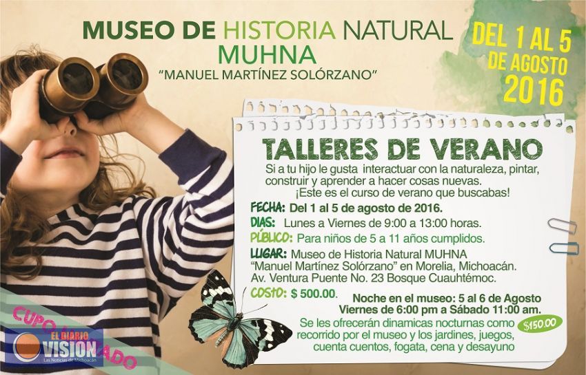 Museo de Historia Natural inicia agosto con curso de verano