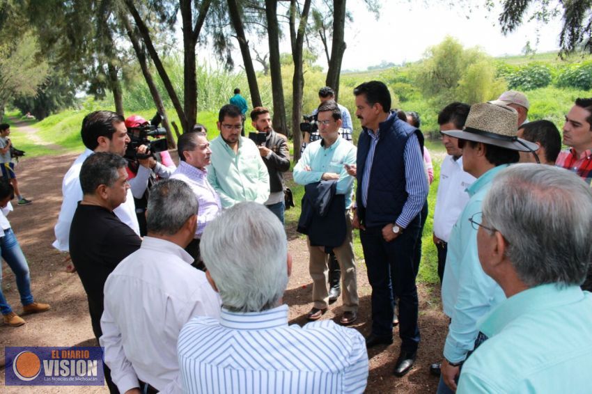 Autoridades estatales y municipales buscan el rescate ambiental del Meandro del Lerma