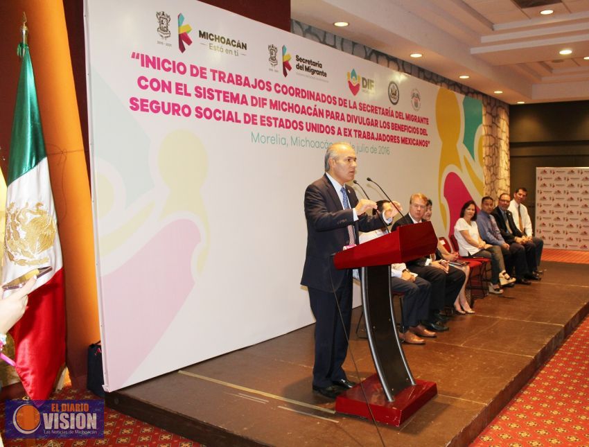 Semigrante y DIF Michoacán unen esfuerzos para difundir beneficios del seguro social de EU  